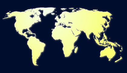 Image showing map of the world