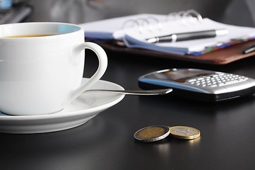 Image showing coffee organizer on a table 