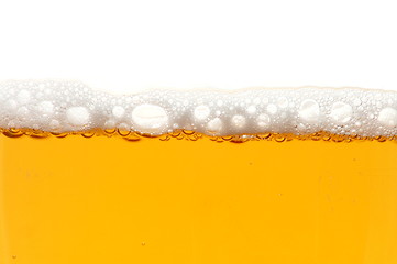 Image showing glass of beer isolated on white background