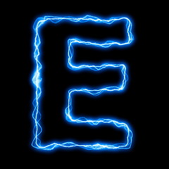 Image showing electric lightning letter or font