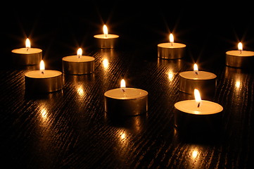 Image showing romantic candle light