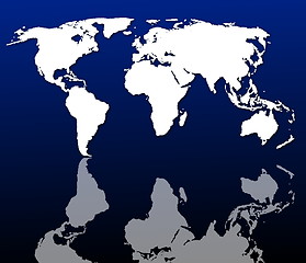 Image showing world map