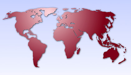 Image showing world map