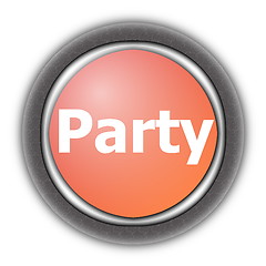 Image showing party and fun button