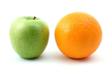 Image showing Apple and orange