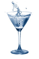 Image showing glass of water with splash