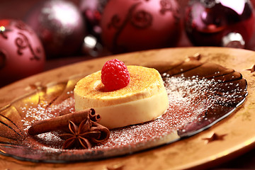 Image showing Crème brûlée for Christmas