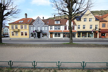 Image showing Street in the city of Bergen, Norway