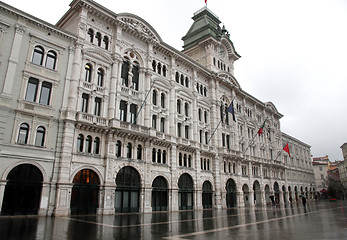 Image showing town square Piazza Unita in Trieste, Italia