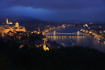 Image showing Budapest, Hungary, from fortress Citadel