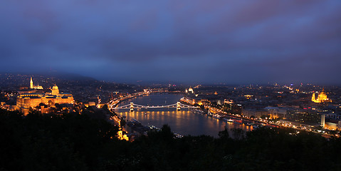 Image showing Budapest, Hungary, from fortress Citadel