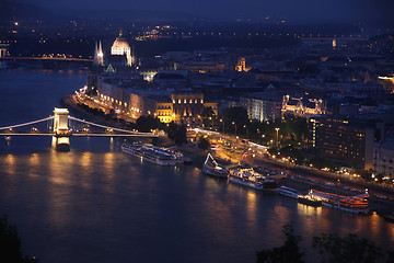 Image showing Budapest, Hungary, from fortress Citadel