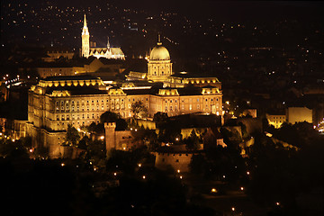 Image showing view of Buda castle, Budapest, Hungary from Citadel 