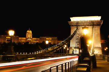 Image showing chain bridge in Budapest, Hungary