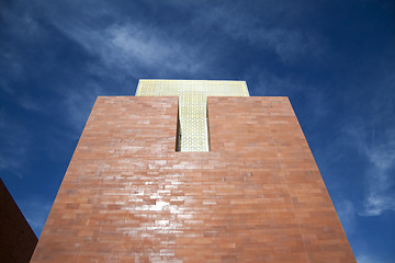 Image showing Brick Tower and Glass