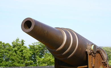 Image showing Old Russian Cannon in Suomenlinna Sveaborg Helsinki Finland