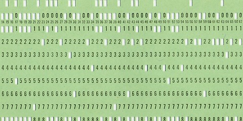 Image showing Punched card