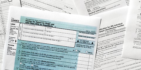 Image showing Tax forms