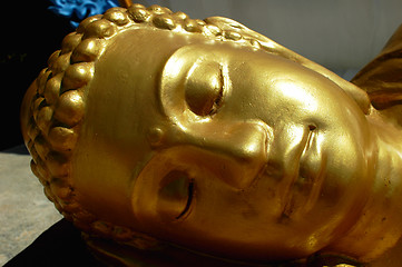 Image showing Golden Buddha head