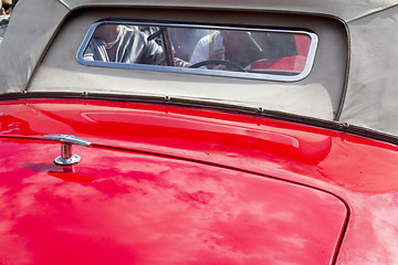 Image showing  Close up of classic car body