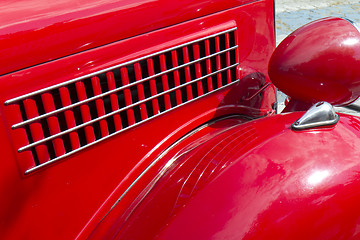 Image showing Vintage automobile vent detail .