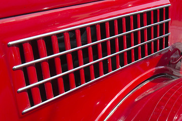 Image showing Vintage automobile vent detail .