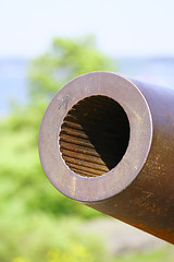 Image showing Old Russian Cannon in Suomenlinna Sveaborg Helsinki Finland