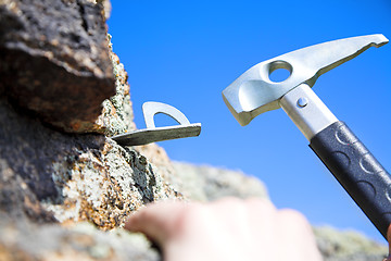 Image showing climbing iron