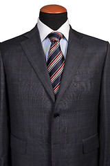 Image showing Detail of a suit and a tie