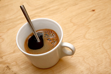 Image showing fresh cup of coffee