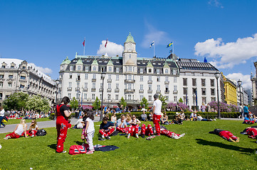 Image showing Norwegian students