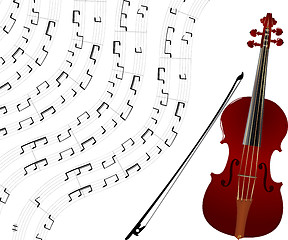 Image showing Violin background