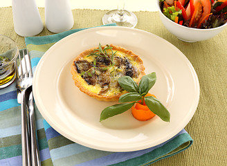 Image showing Mushroom Quiche