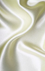 Image showing Smooth elegant golden silk as background