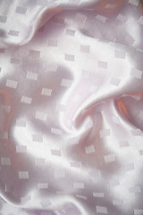 Image showing Smooth elegant pink silk as background