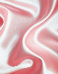 Image showing Smooth elegant pink silk as background