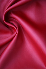 Image showing Smooth Red Silk as background