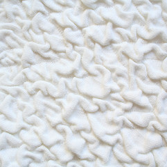 Image showing White knitted fabric as background