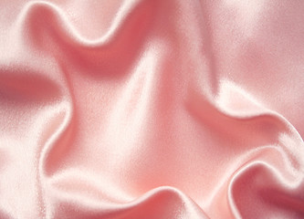 Image showing Elegant pink silk as background