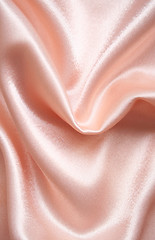 Image showing Smooth elegant pink silk as background