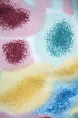 Image showing Colorful  silk with pattern as background