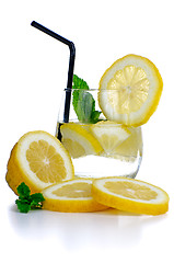 Image showing Glass of fresh cool drink