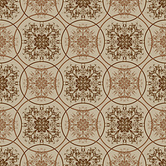 Image showing Retro brown pattern