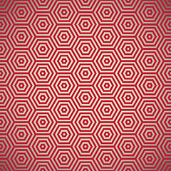 Image showing Retro seventies red pattern