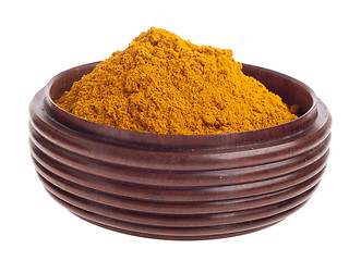 Image showing Curry powder on bowl