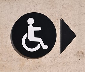 Image showing Handicap sign 