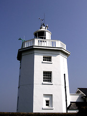 Image showing lighthouse against blue sky