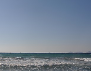 Image showing Blue sky and sea