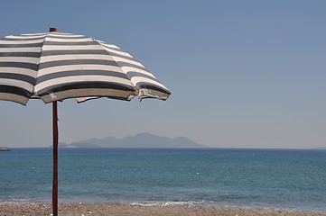 Image showing Beach umbrella