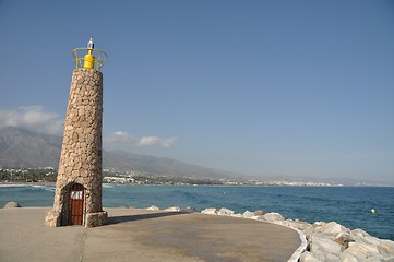 Image showing Puerto Banus lighthouse